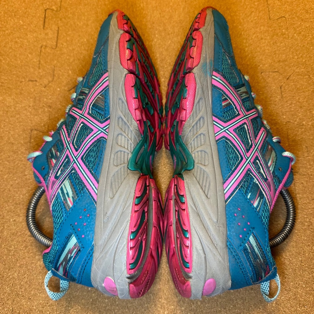 Asics Gel-Venture 5 Sneakers Womens 8.5 Blue Pink T5N8N Trail Running Shoes - Picture 6 of 11